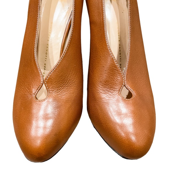 Vintage Brown Leather Giuseppe Zanotti Heels - Picture 10 of 12